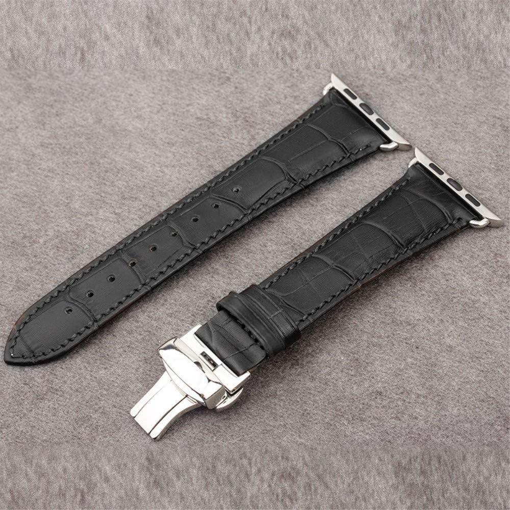 CoverKingz Leder Armband kompatibel mit Apple Watch Armband 42mm/44mm/45mm/49mm - Lederarmband für A