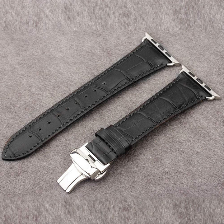 CoverKingz Leder Armband kompatibel mit Apple Watch Armband 42mm/44mm/45mm/49mm - Lederarmband für A