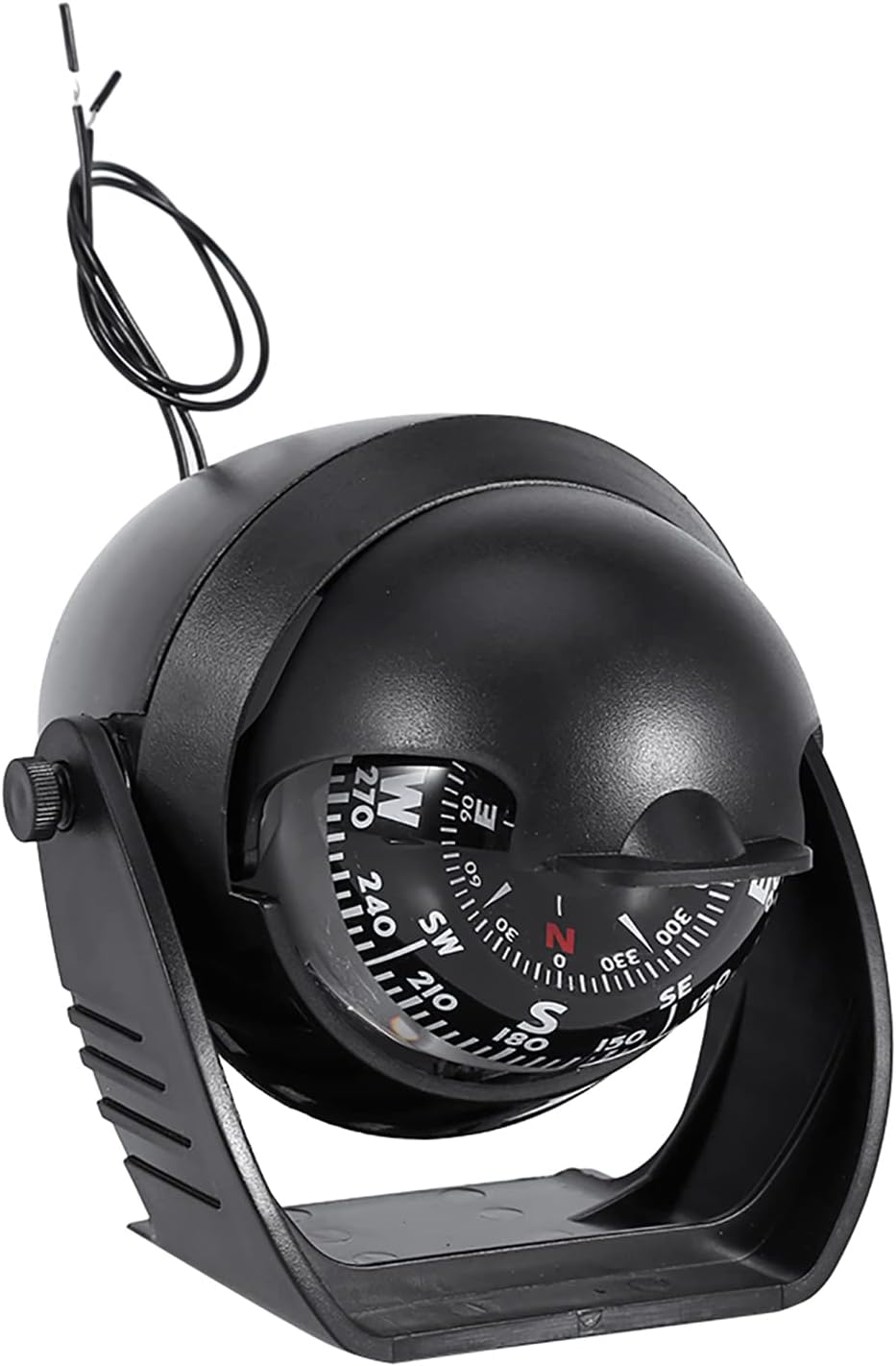 Filfeel Digital Marine Kompass, Hohe Präzision LED-Licht Schwenkbarer Kompass, Navigation Elektronis