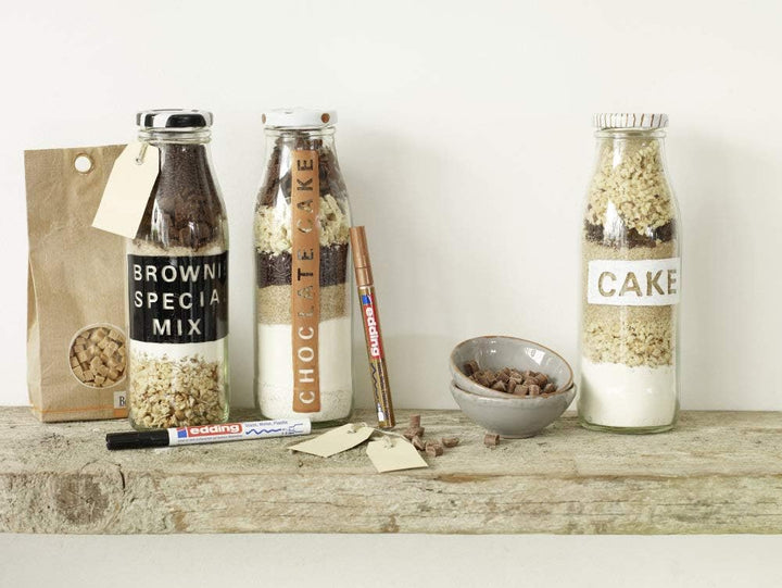 edding 751 Glanzlackmarker - rot - 10 Lackmarker - Rundspitze 1-2 mm - Lackstift für Glas, Stein, Ho