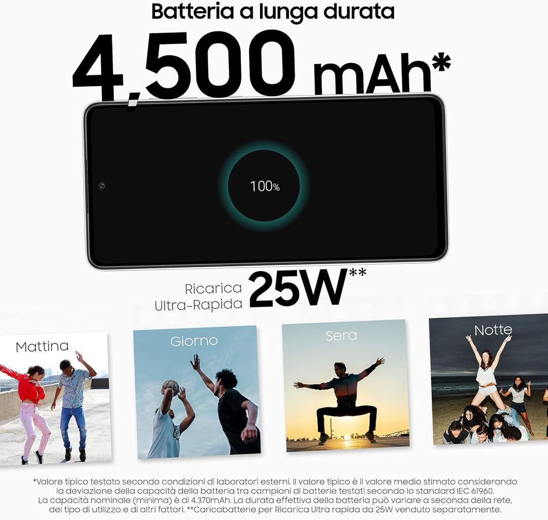 Samsung Galaxy A52s 5G Smartphone Dual-SIM Android Handy 6GB RAM 128GB Speicher Awesome White UK Ver