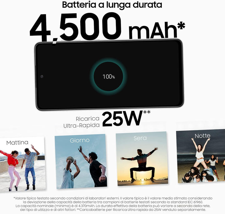Samsung Galaxy A52s 5G Smartphone Dual-SIM Android Handy 6GB RAM 128GB Speicher Awesome White UK Ver