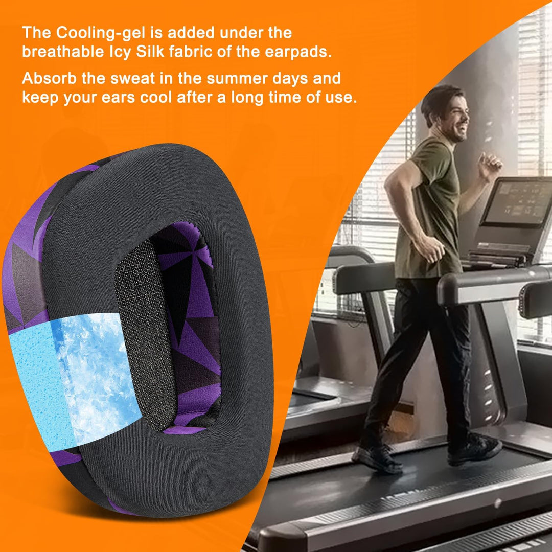 SOULWIT Kühlgel Ersatz Ohrpolster für Corsair Void/Void v2/Void Pro/Void Elite/Surround kabelgebunde