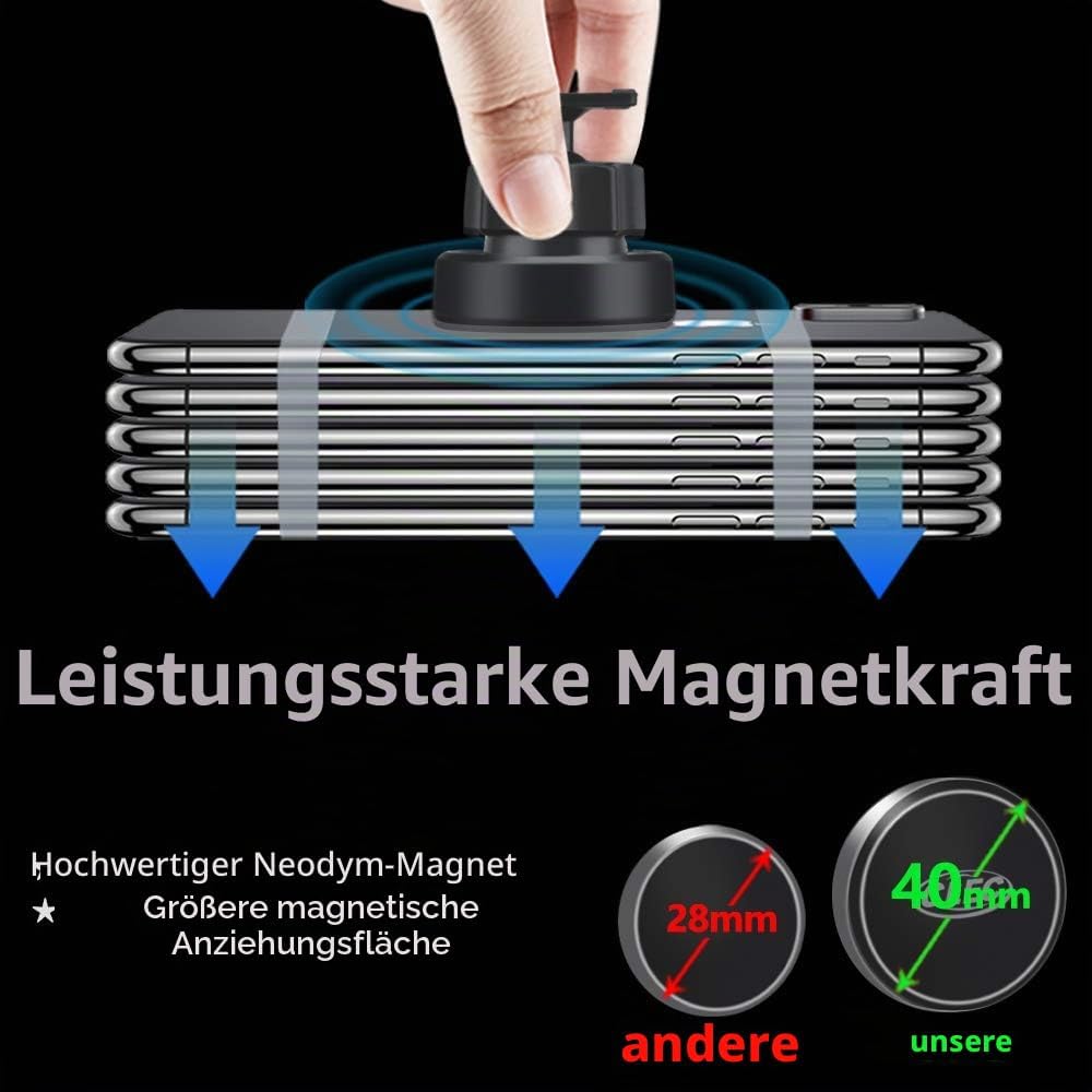 AYADA Telefonhalterung, kompatibel mit Golf 7, Starke Magnete, stabil, 360 ° drehbar, Freisprecheinr