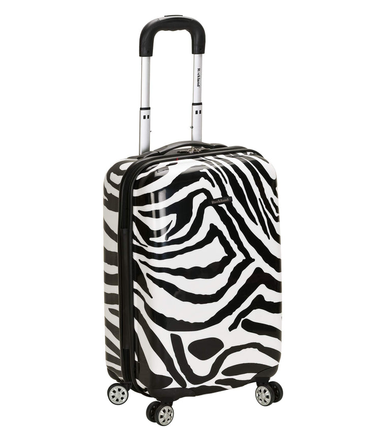 Rockland Safari Hardside Spinner Rad Gepäck, Zebra, Carry-On 20-Inch, Safari Hardside Spinner Wheel