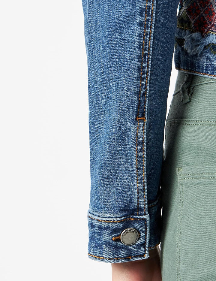 Desigual Damen Chaq_bakersf Jeansjacke XS Blau, XS Blau