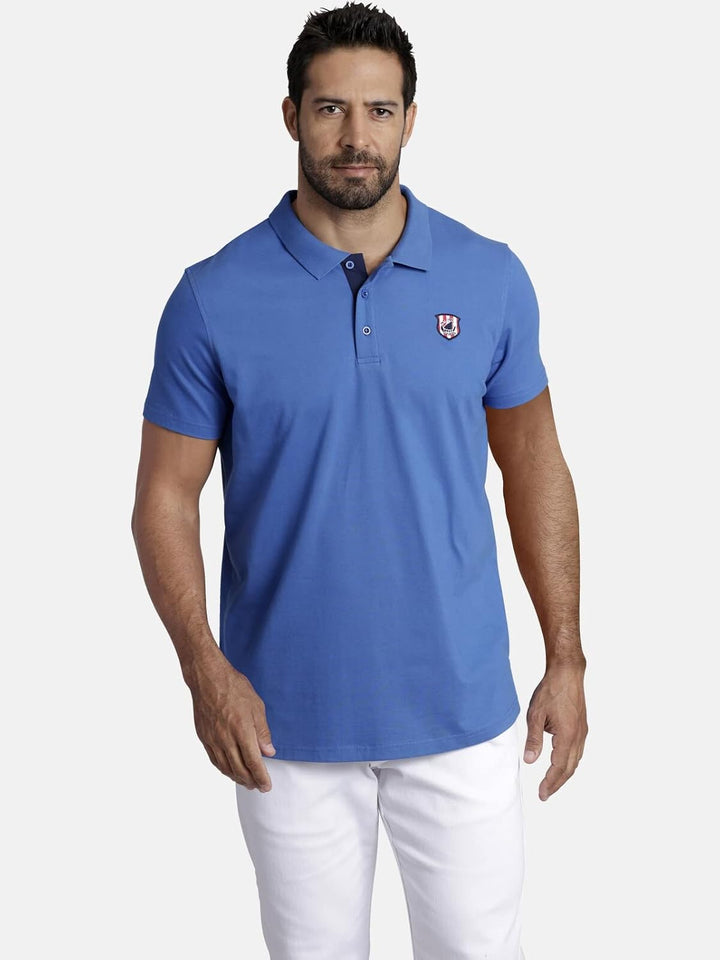 Jan Vanderstorm Herren Poloshirt Nisse XL Grosse Grössen Dunkelblau, XL Grosse Grössen Dunkelblau