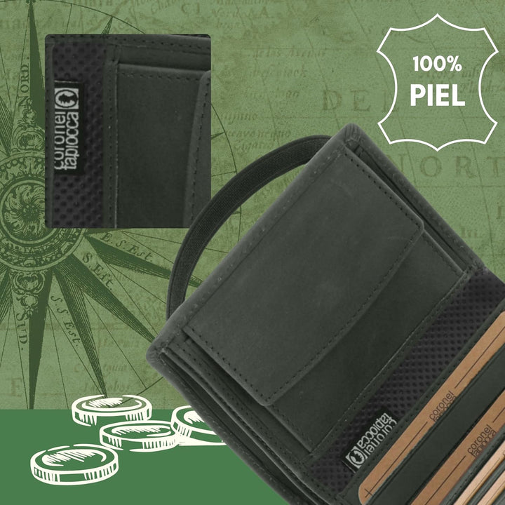 Coronel Tapiocca Herren Geldbörse Wallet Geldbeutel Herren Wallet Portemonnaie Brieftasche Herren Ge