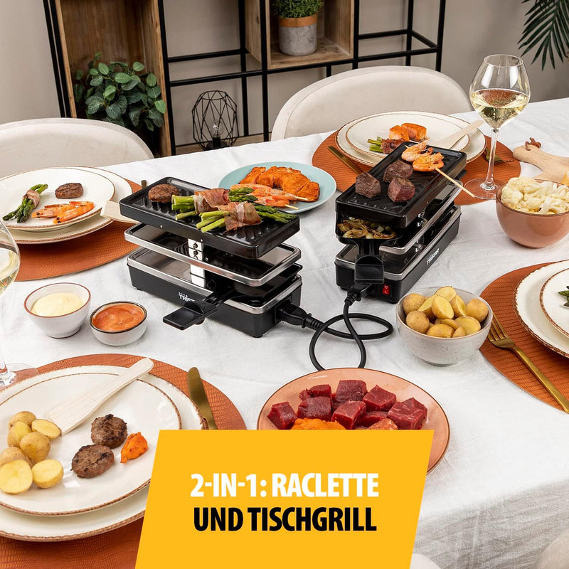 Tristar RA-2742 Raclette, Schwarz 4 Personen, 4 Personen