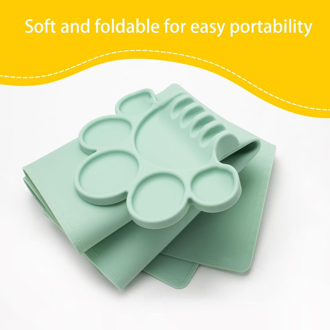 Faltbare Malmatte – Silikon-Kunstblock mit Palettenablage zum Zeichnen und Giessen, 60 x 40 cm, für