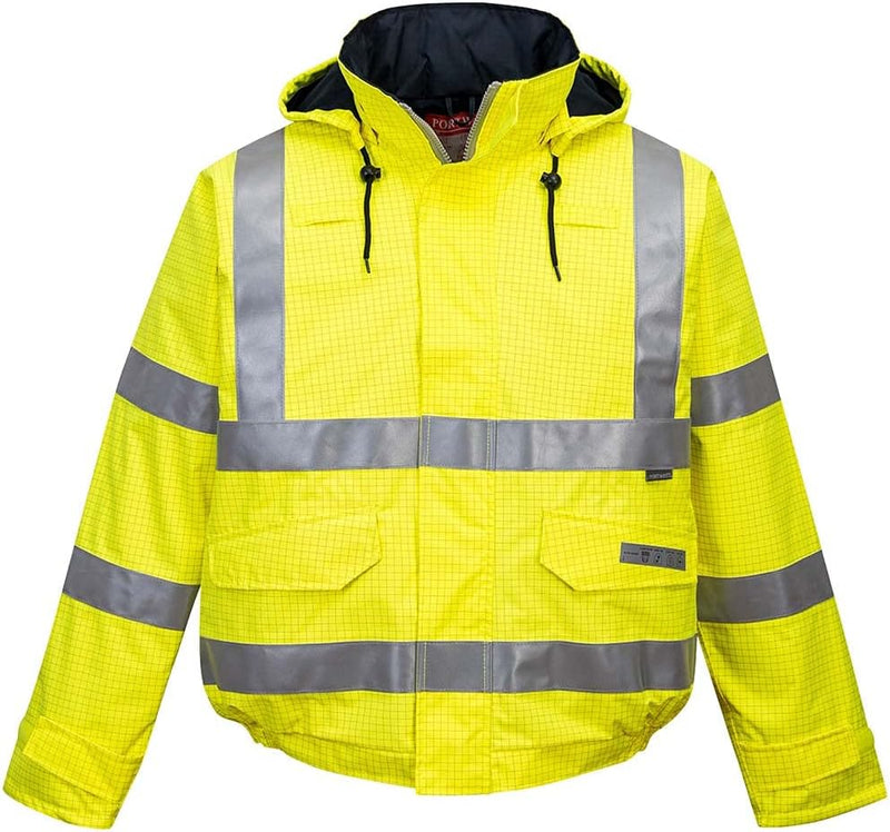 Bizflame Hi-Vis Bomber Jacket, colorYellow talla 4XL 4XL Gelb, 4XL Gelb