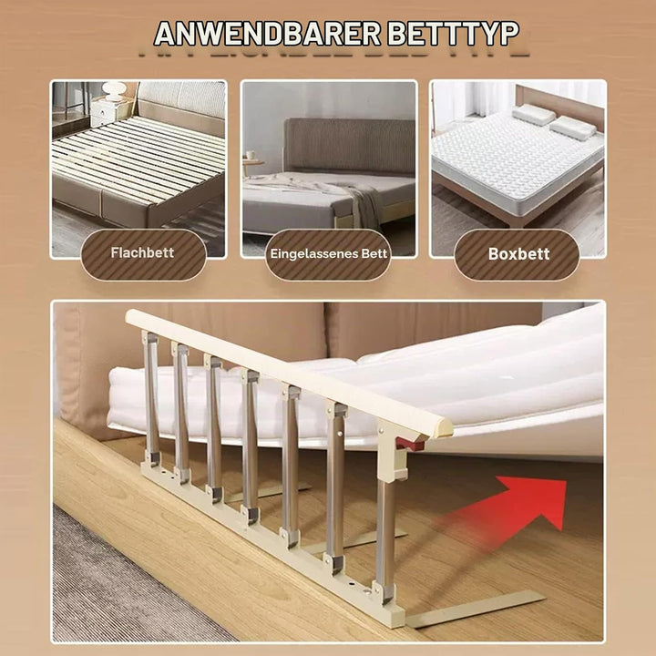 WPYGHLJN Bettgitter Für Ältere Senioren, Faltbare Tragbare Sicherheits Bettschutzgitter, Klappbar Be