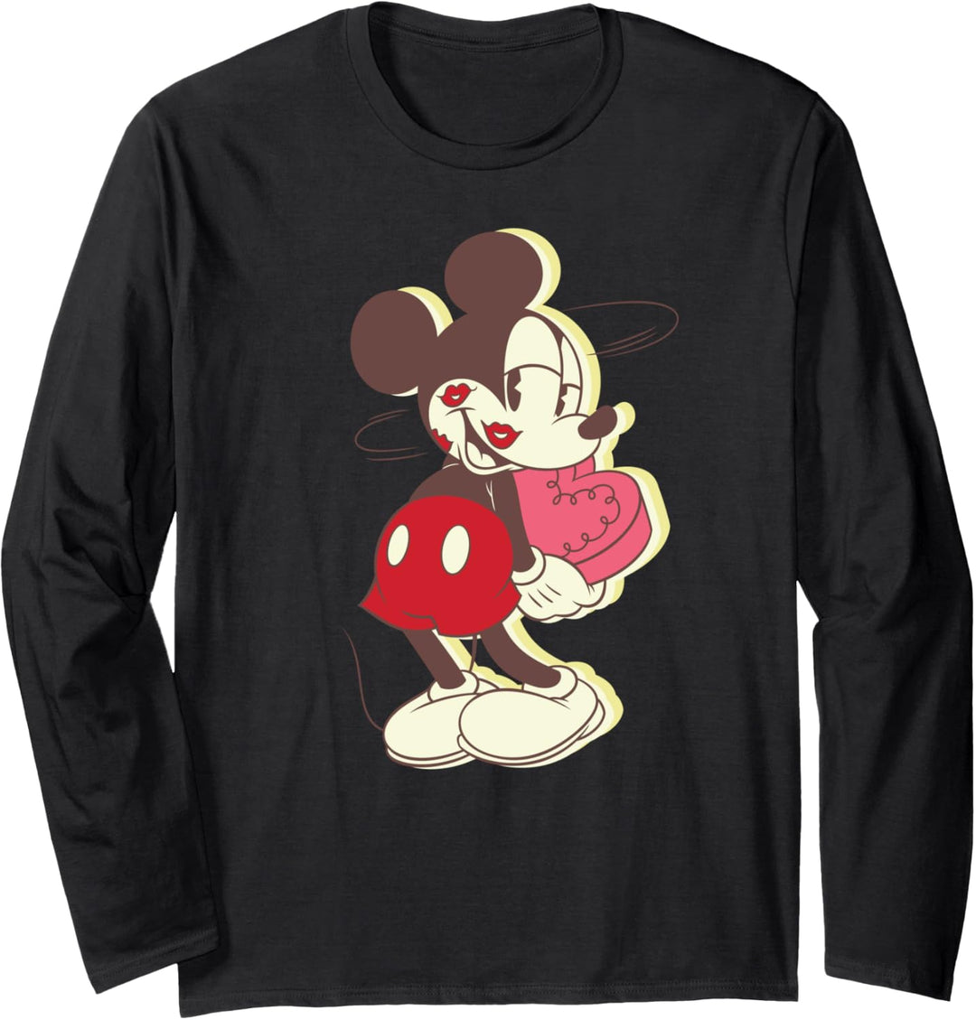 Disney Vintage Mickey Mouse Dizzy Love Langarmshirt