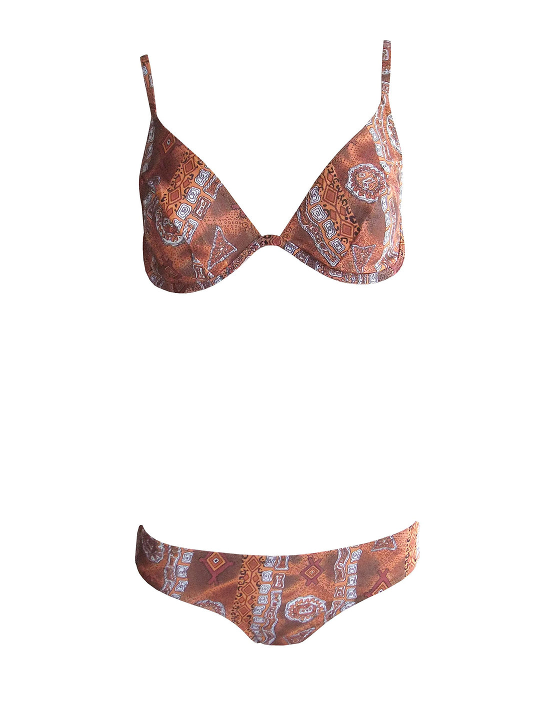 Solar Tan Thru Triangel-Bügel-Bikini 120806 in türkis,braun oder grün 90B Braun, 90B Braun