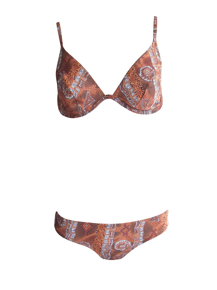 Solar Tan Thru Triangel-Bügel-Bikini 120806 in türkis,braun oder grün 90B Braun, 90B Braun