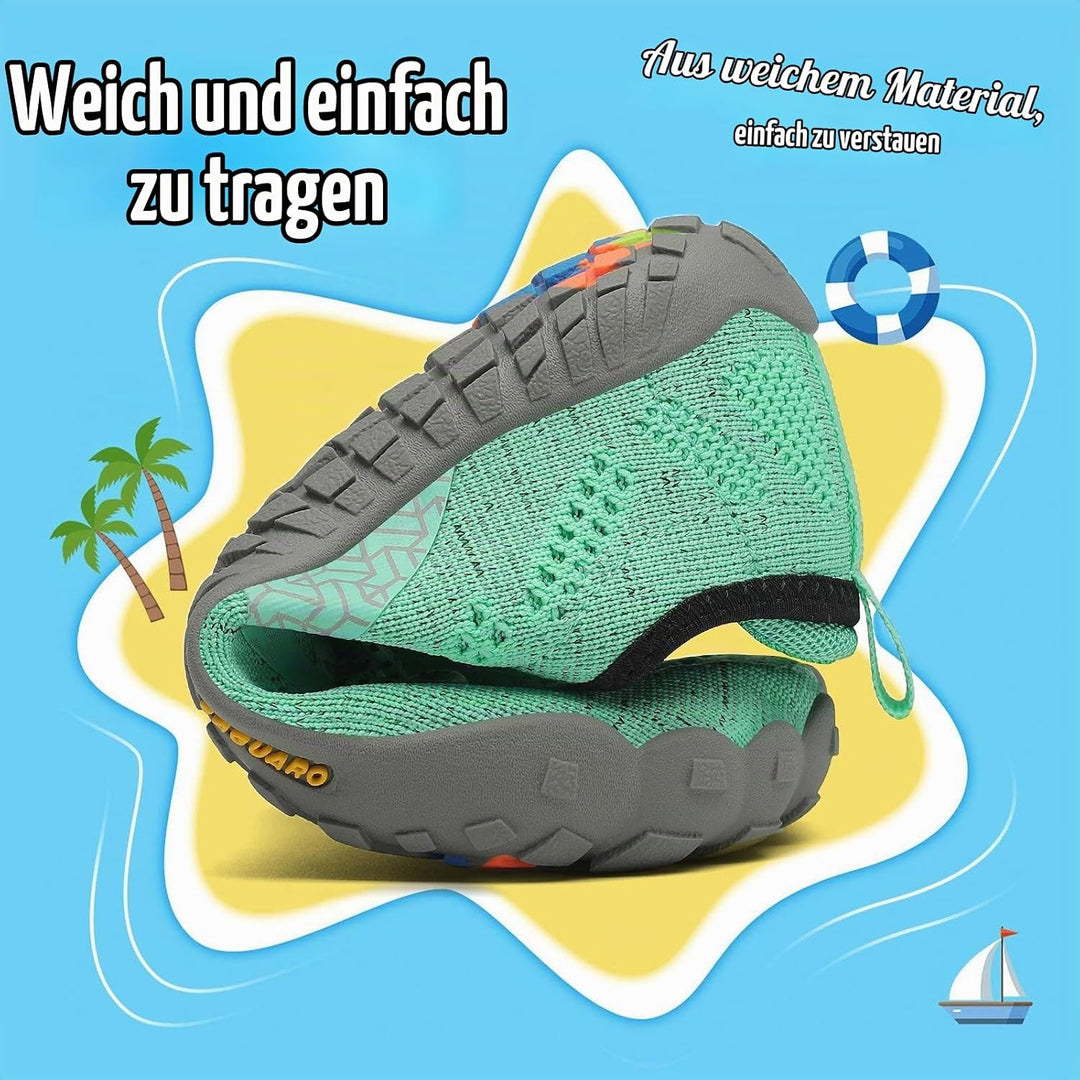 SAGUARO Kinder Barfussschuhe Schnell Trocknend Badeschuhe,24-36 EU 26 EU Grün, 26 EU Grün