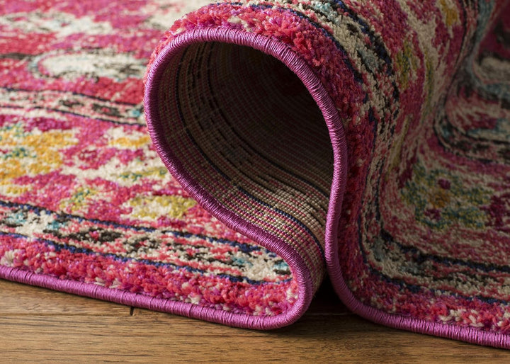 SAFAVIEH Boho Chic Teppich für Wohnzimmer, Esszimmer, Schlafzimmer - Monaco Collection, Kurzer Flor,