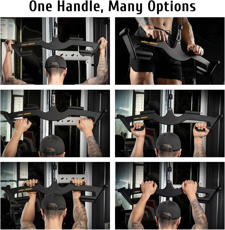 Latzugstange Set mit 8 Ergonomischen Griffen, Dreieckige Stabilität Latzug Griff für Das Training de