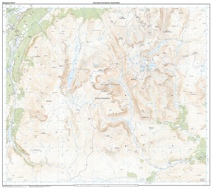 Cairn Gorm & Aviemore, Loch Morlich (OS Explorer Map), Karte