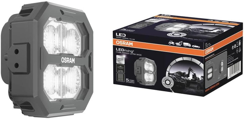 OSRAM LEDriving® Cube PX1500 Ultra Wide, LEDPWL113-UW, OFF ROAD, LED Arbeitsscheinwerfer, 1500 Lumen