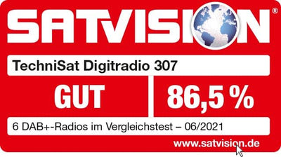 TechniSat DIGITRADIO 307 - DAB Radio (DAB+, UKW, Aux-Eingang, Kopfhöreranschluss, Favoritenspeicher,