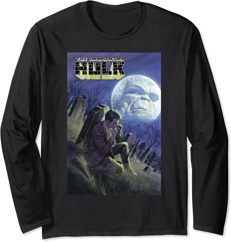 Marvel The Incredible Hulk Moon Comic Cover Langarmshirt