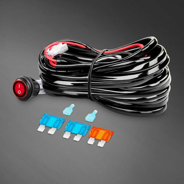 RIGIDON 18 Zoll 45 cm 252W aussen alu weiss led lichtleiste mit 12V kabelbaum kit, Wasserdicht warmw