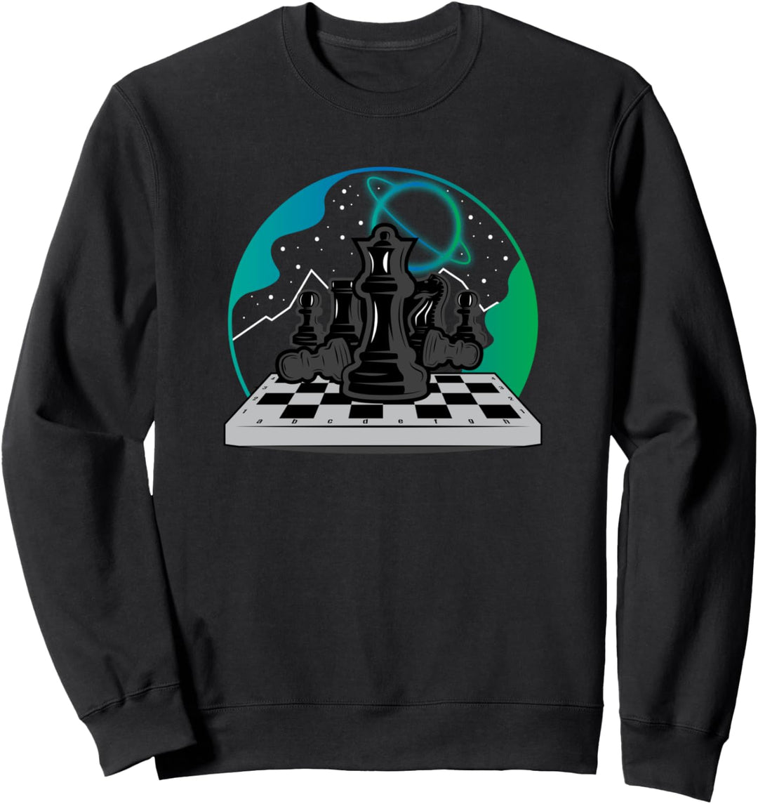 Abstract Chess Pieces Chess Lover Chess Player Sweatshirt