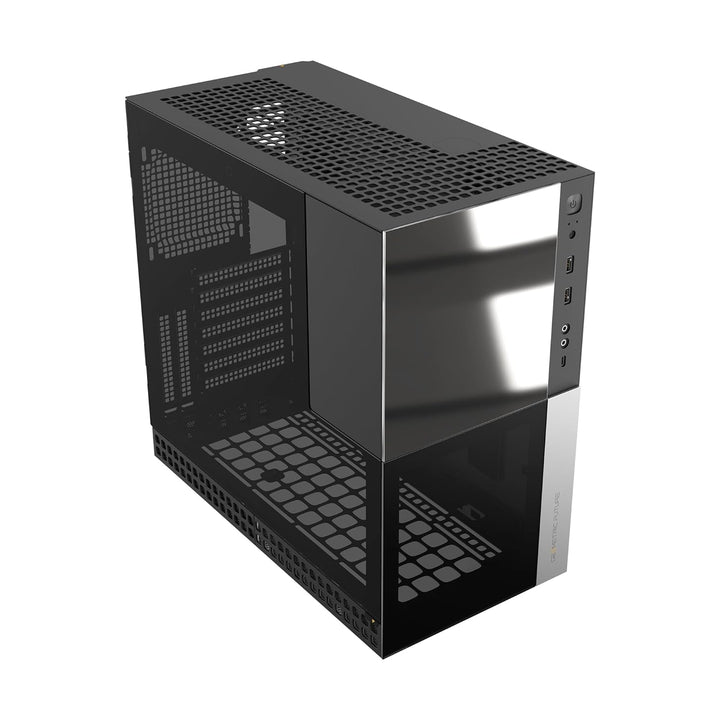 Geometric Future M4 Caliburn Mid/Mini Tower, E-ATX/ATX Gaming-Gehäuse, vertikales Lufttunnel-Design,