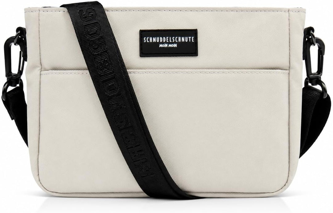 Hängebüdel (Beige) | Mit Magnetverschluss - Geteiltes Leckerlifach - viele Taschen für ausreichend S