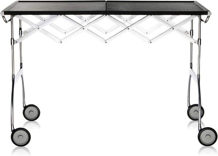 Kartell Battista Küche-Sets, Plastik, schwarz, 54 x 69 x 100 cm Schwarz Verchromtes Struktur, Schwar