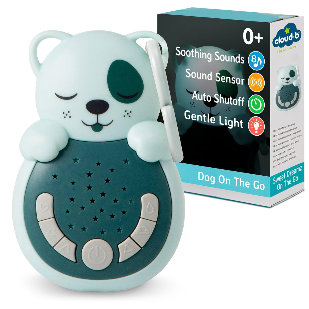 Cloud b Sweet Dreamz On The Go | Reise-Schlafhilfe mit sanftem Licht & Smart Sensor | 4 Weisses Raus