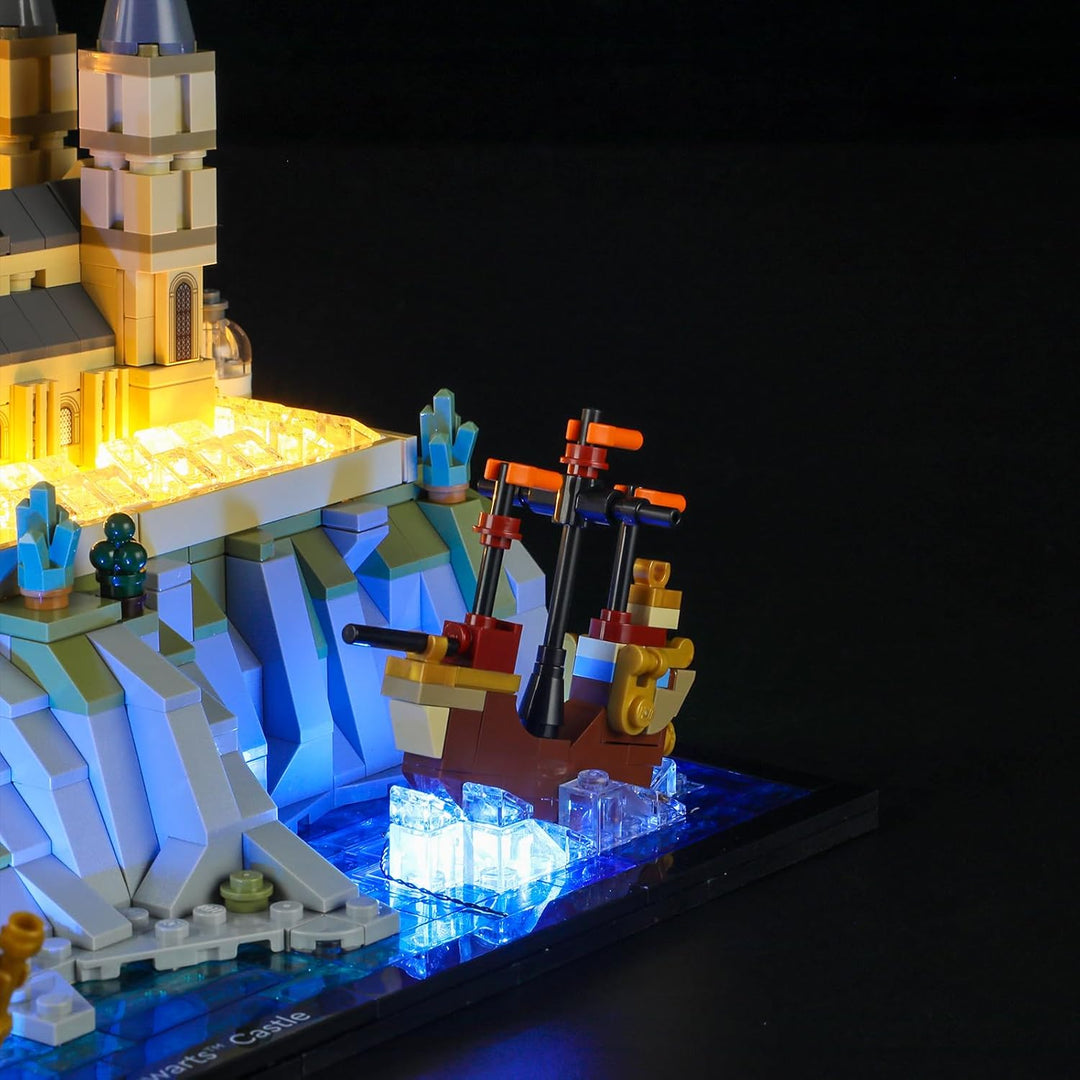 BRIKSMAX 76419 Led Licht für Lego Schloss Hogwarts mit Schlossgelände - Compatible with Lego Harry P