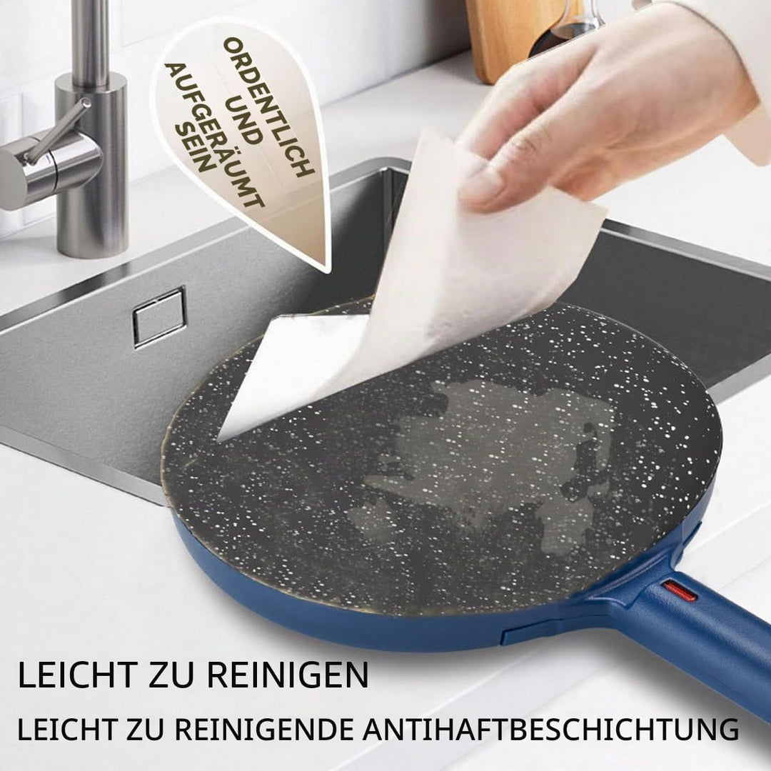 SOKANY Crepes Maker, Elektrischer Crêpes-Maker mit Cool-Touch-Griff, Antihaftbeschichtung, Temperatu