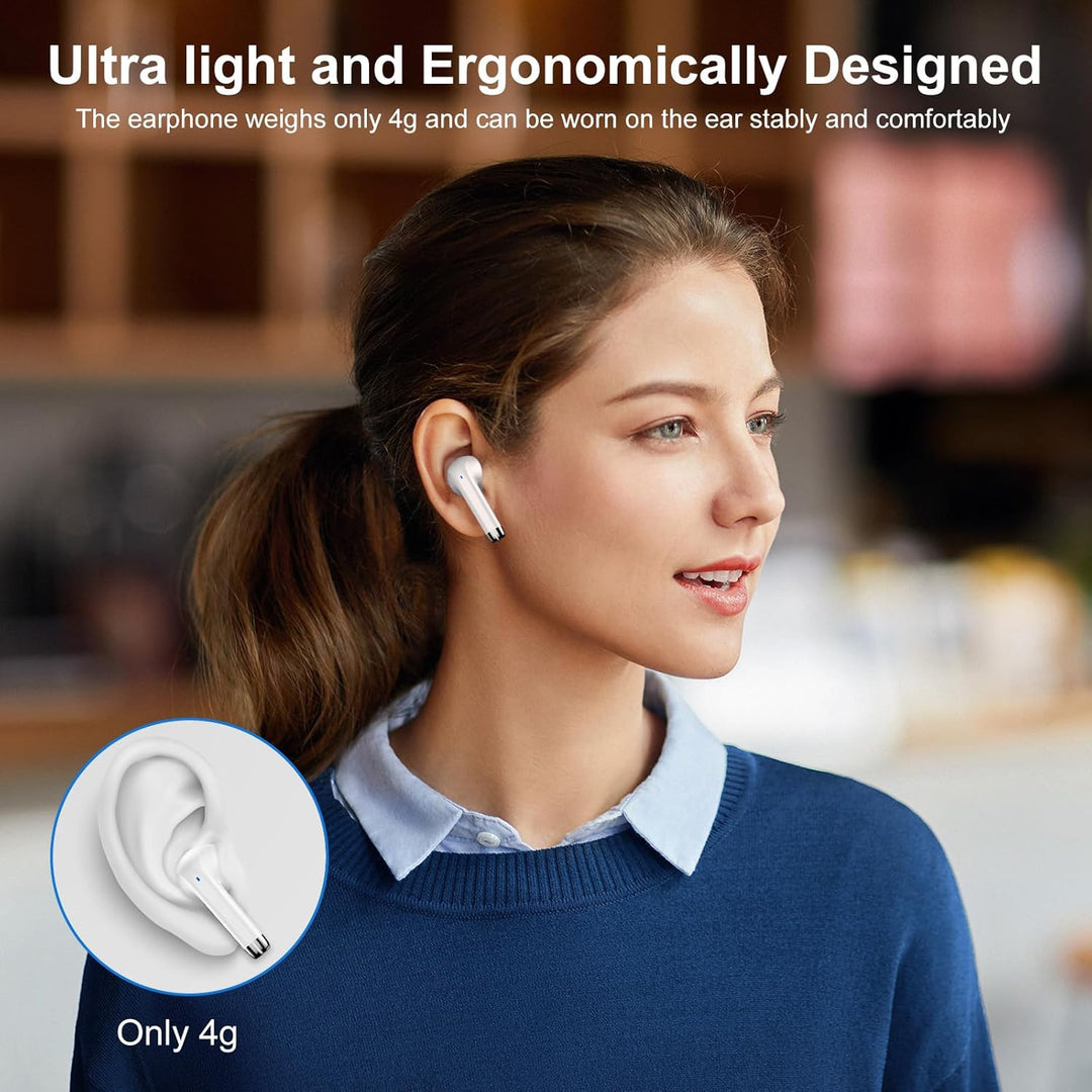 Bluetooth Kopfhörer, 2026 Neu In Ear Kopfhörer Kabellos Bluetooth 5.3 mit 4 ENC Mic, HiFi Stereo Noi