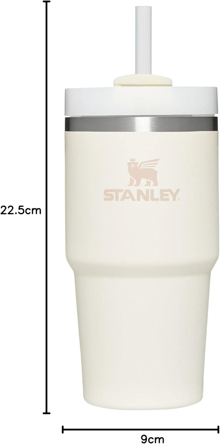 STANLEY Quencher H2.0 FlowState vakuumisolierter Becher aus Edelstahl mit Deckel und Trinkhalm, für