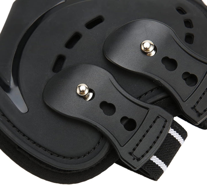 BAOFUYA Pferde Hinterbeinstiefel, Atmungsaktive, Schlagfeste Pferde Hinterbeinstiefel, Verstellbar,