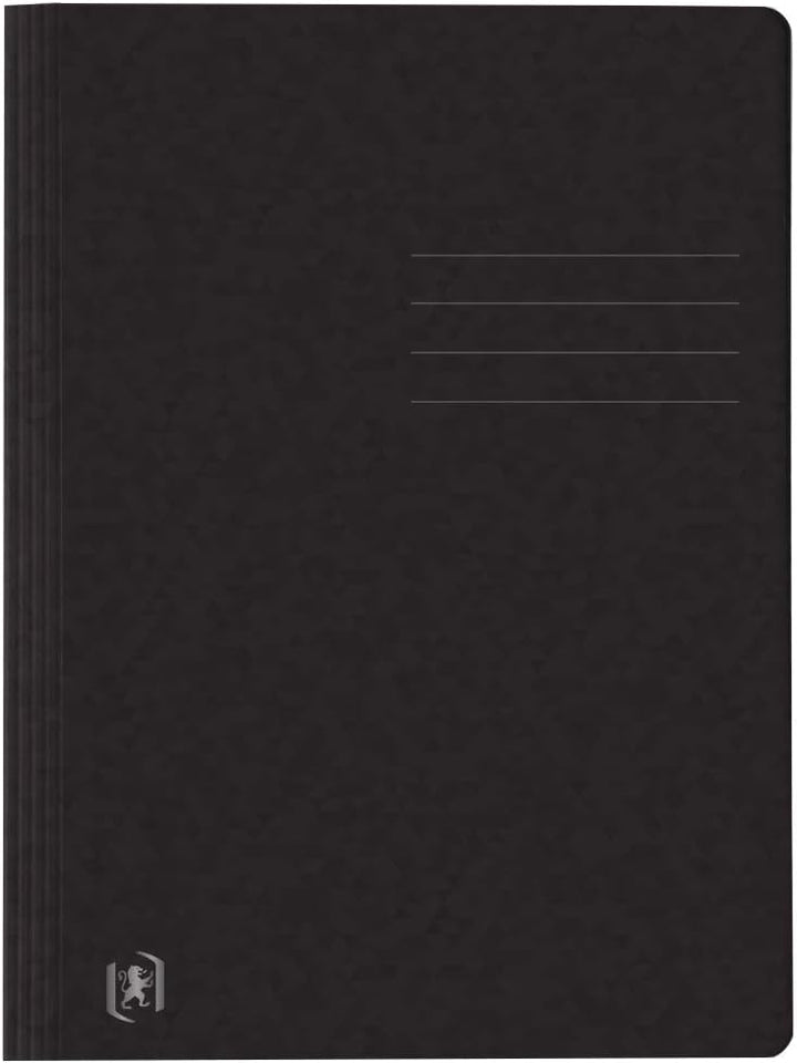Oxford Schnellhefter A4, aus Karton, schwarz, 25 Stück schwarz Single, schwarz Single