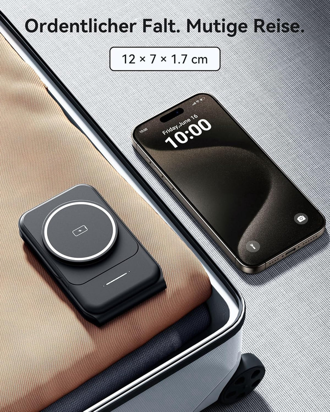 INIU 3 in 1 Wireless Charger Station, Magnetischer Qi Zertifiziert Induktive Ladestation Pad Kabello