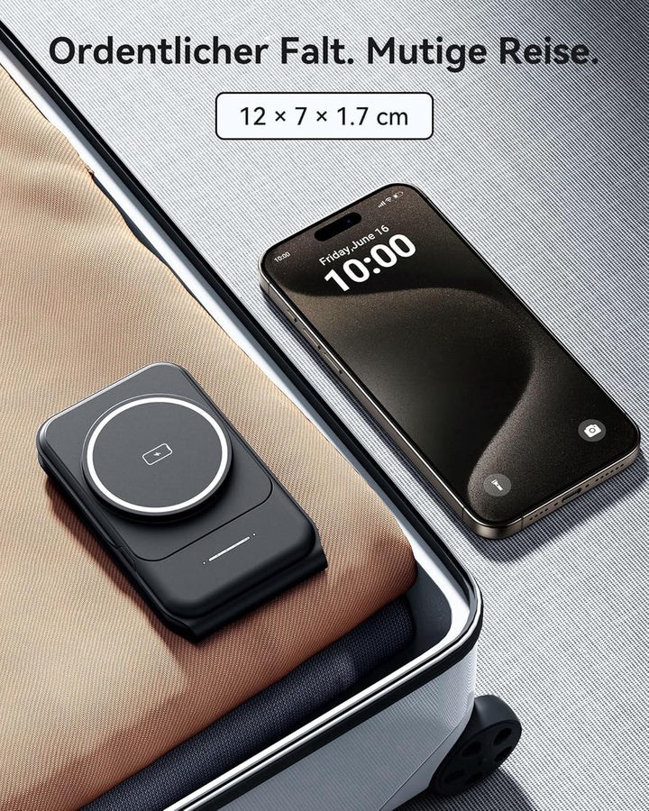 INIU 3 in 1 Wireless Charger Station, Magnetischer Qi Zertifiziert Induktive Ladestation Pad Kabello