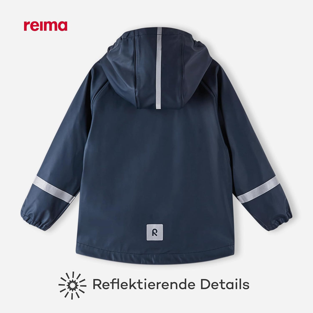 Reima Lampi Regenjacke Kinder Wasserdicht - Reissverschluss vorne Jacken für Jungen, Mädchen, Abnehm
