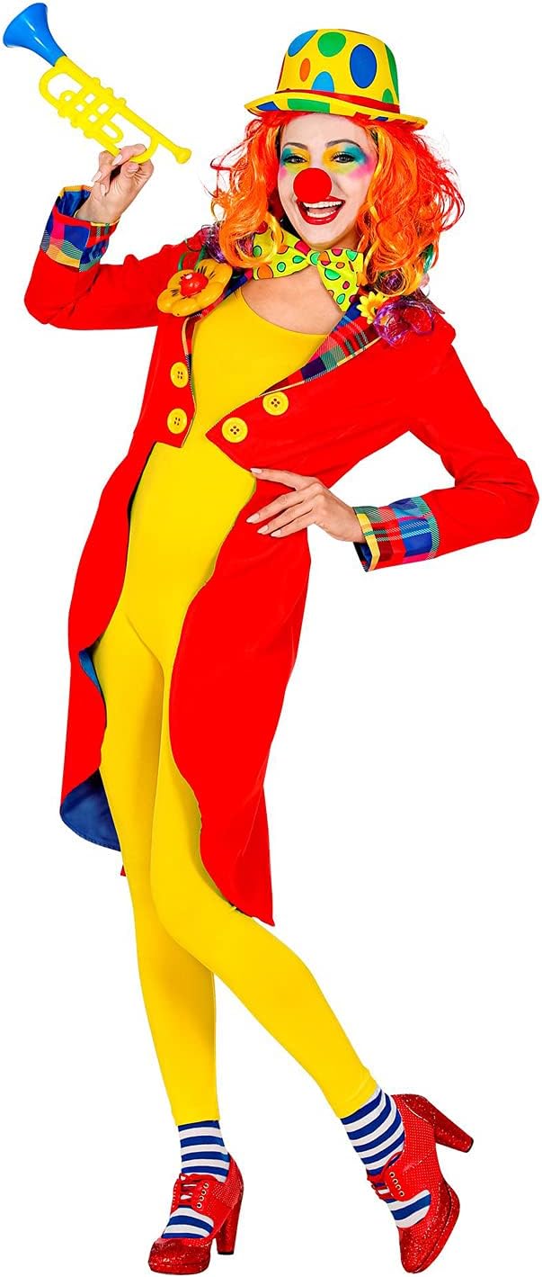 Widmann - Kostüm Clown, Frack, Zirkusdirektorin, Showgirl, Motto-Party, Karneval, S
