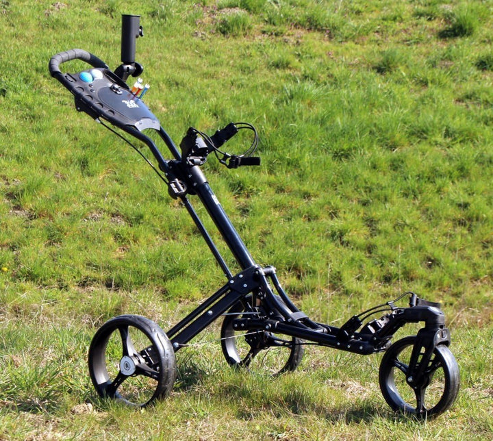Golftrolley SL Pro 7 HAMMA Plus, Golfwagen mit innovativem 360° Spin Vorderrad (frei 360° gelagert),