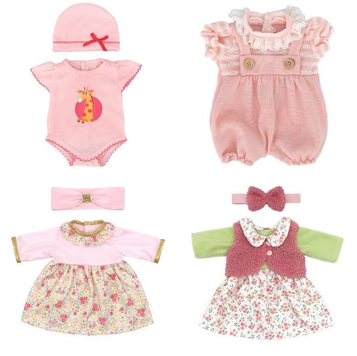 Puppenkleidung Kleidung Outfits für Baby Puppen, Puppenkleidung 35-43 cm, 4 Stücke Puppenkleidung fü