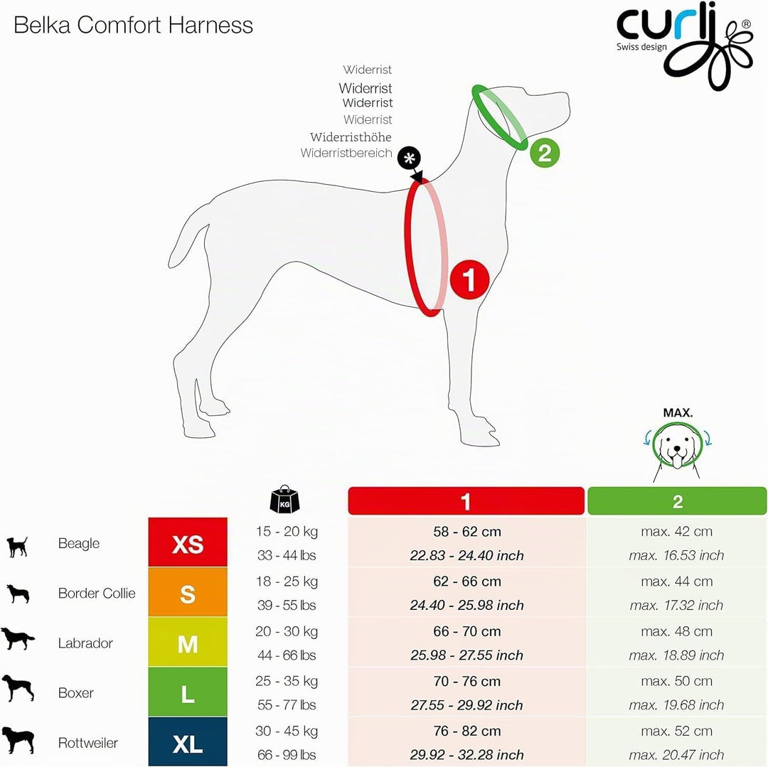 Magnetic Belka Comfort Harness Black XS XS Black, XS Black