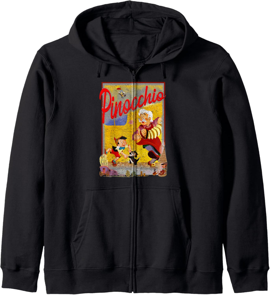 Disney Pinocchio Vintage Storybook Poster Kapuzenjacke