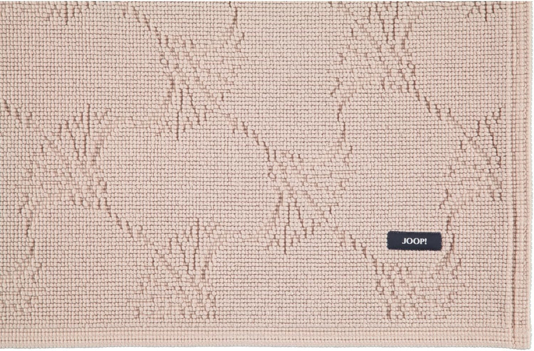 Joop! Badteppich New Cornflower 60 x 90 cm Farbe Sand 100% Baumwolle Florhöhe 6 mm Form eckig edle O