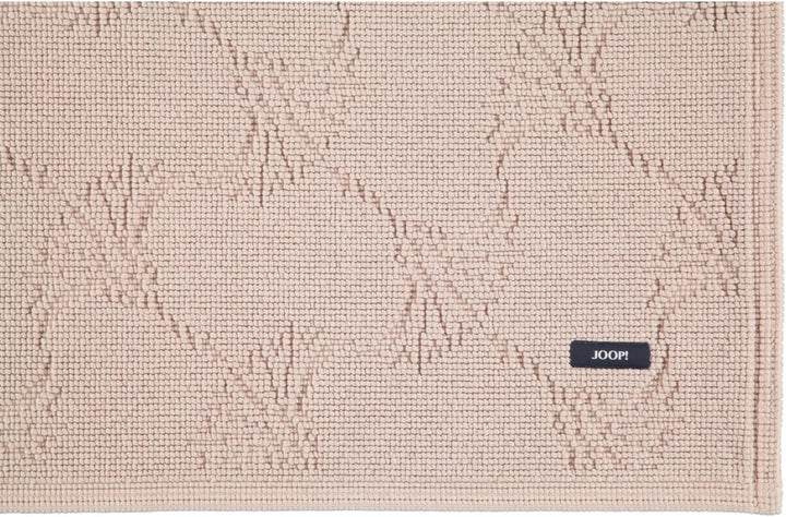 Joop! Badteppich New Cornflower 60 x 90 cm Farbe Sand 100% Baumwolle Florhöhe 6 mm Form eckig edle O