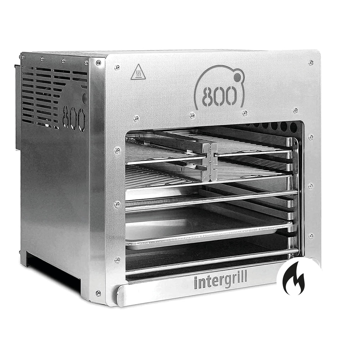 intergrill 800° Gas XXL 6.52kW | 20 kg Steakgrill inkl. Grillrost und Gastroschale | Oberhitzegrill