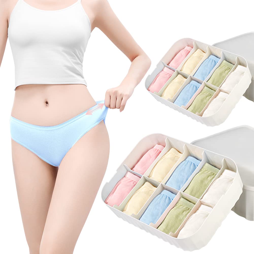 Travelcare Einwegunterwäsche für Damen Reisen Bunte Baumwollslips Individuell verpackte 100% Baumwol